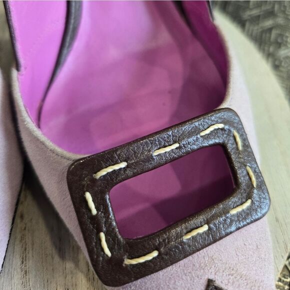 🐢 BCBGMaxAzria Pink High Heels with buckle. Size 6 great condition! - Picture 13 of 15